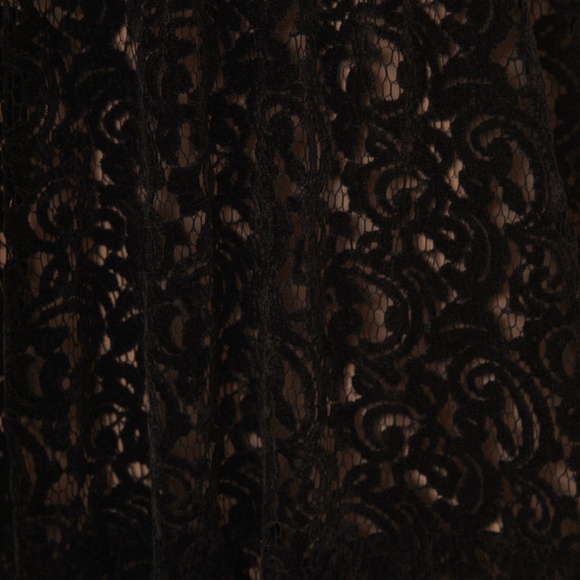 Black velvet Farm Rio tie dress - Picture 2 of 6